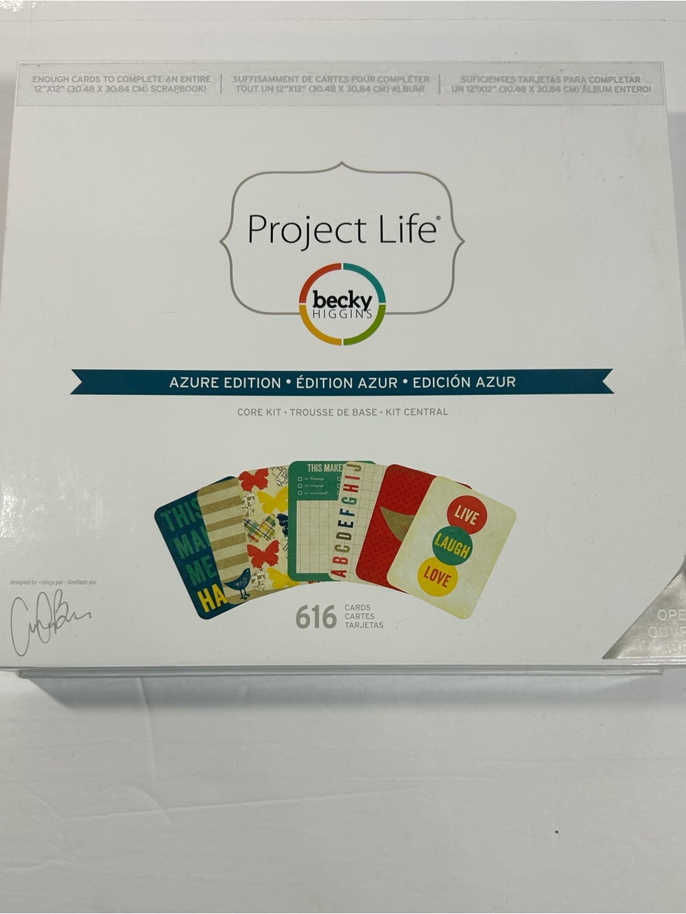 Becky Higgins Project Life Cards Scrapbook Card Set Azure Edition Core Kit